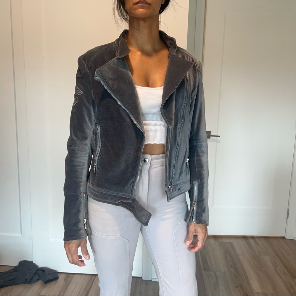 Parasuco velour Biker Jacket